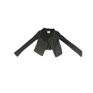 Thread & Supply Black Draped Moto Jacket Size S Lightweight Layer
